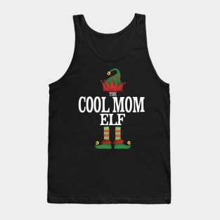 Cool Mom Elf Matching Family Group Christmas Party Pajamas Tank Top